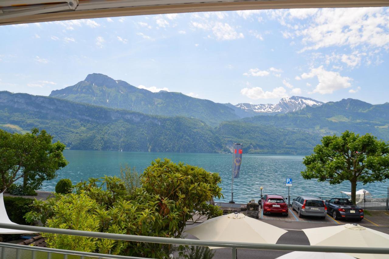 Seehotel Riviera At Lake Lucerne Gersau Exterior foto